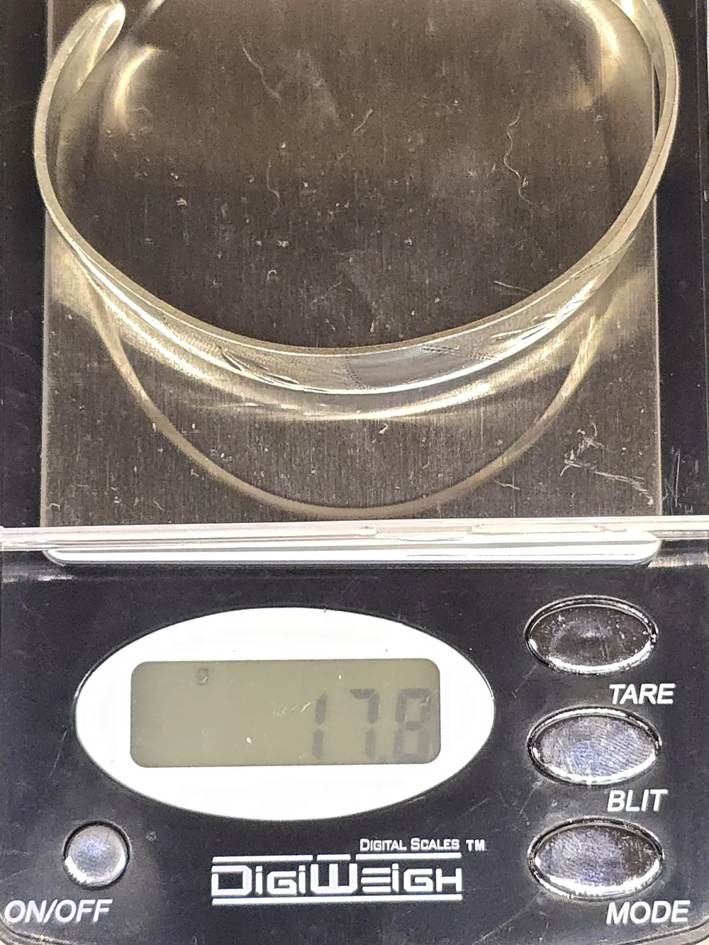 VTG 925 Sterling Cuff Bracelet Silver Italy Engraved Leaf 17.8g, 7
